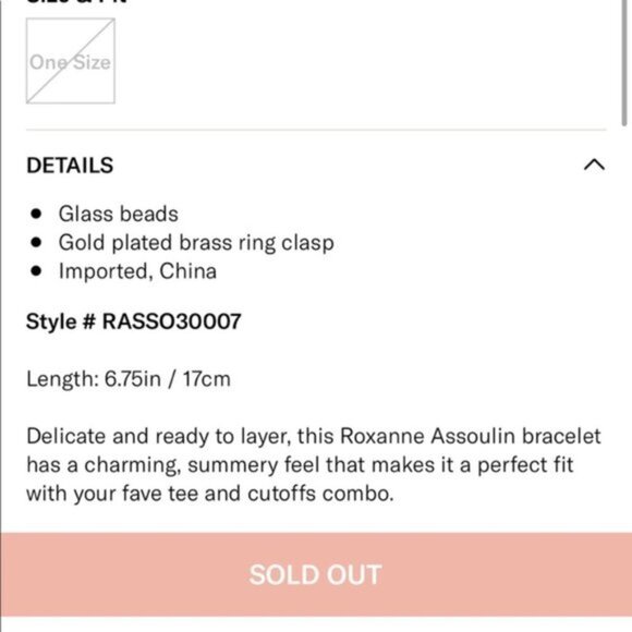 Roxanne Assoulin Daisy Bracelet Black - Picture 4 of 4